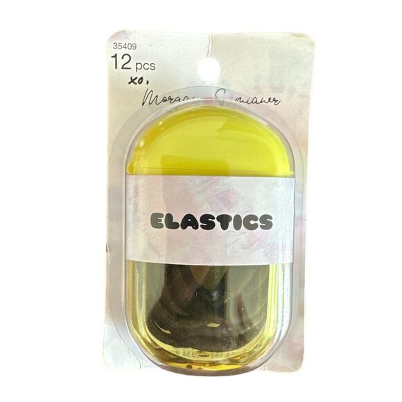 Scunci Morgan Simianer 12Pc Elastic Hair Ties & Carry Case 35409 Black - Picture 1 of 2